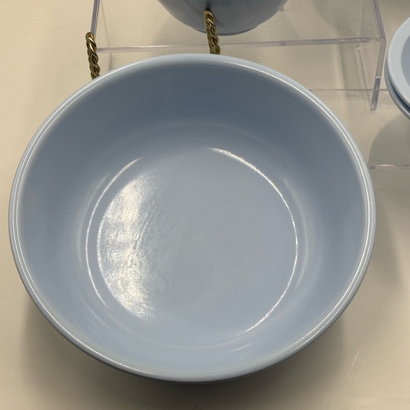 Eight Pices of Powder Blue Malemime Picnic Dishes. Made by Mistral, Canada. - Picture 7 of 8